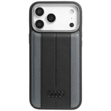 Audi A6 Synthetic Leather Case with MagSafe for iPhone 17 Pro Max 6.9" Black - AU-TPUPCMIP17PM-A6/D1-BK