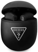 Guess Triangle Logo TWS Earphones with Charging Case Black - GUTWST82TRK