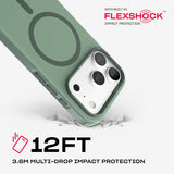 Tech21 Evo Pulse Fauxven Case with MagSafe for iPhone 17/18 Pro 6.3" Hunter - T21-11618
