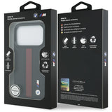 BMW M Perforated Stripe Logo Case with MagSafe for iPhone 17 Pro 6.3" Red - BMHMP17L25PCPSKR