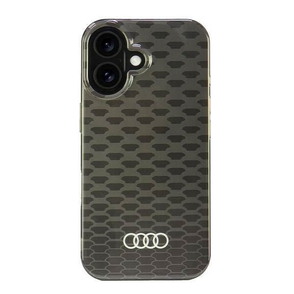 Audi IML Stitching Pattern Hardcase with MagSafe for iPhone 16 6.1" Black - AU-IMLMIP16-Q5/D3-BK