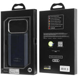 Audi A6 Synthetic Leather Case with MagSafe for iPhone 17 Pro 6.3" Black - AU-TPUPCMIP17P-A6/D1-BK