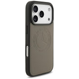 Mercedes Leather Vintage Logo Case with MagSafe for iPhone 17 Pro 6.3" Taupe - MEHMP17L25RICVLT