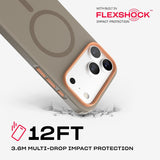 Tech21 Evo Pulse Fauxven Case with MagSafe for iPhone 17/18 Pro Max 6.9" Espresso - T21-11681