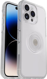 Otterbox Symmetry Series Popsockets for iphone 14 Pro Max 6.7" Clear 77-88815
