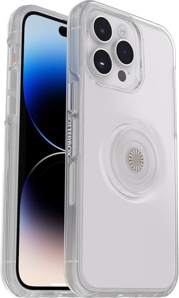 Otterbox Symmetry Series Popsockets for iphone 14 Pro Max 6.7" Clear 77-88815