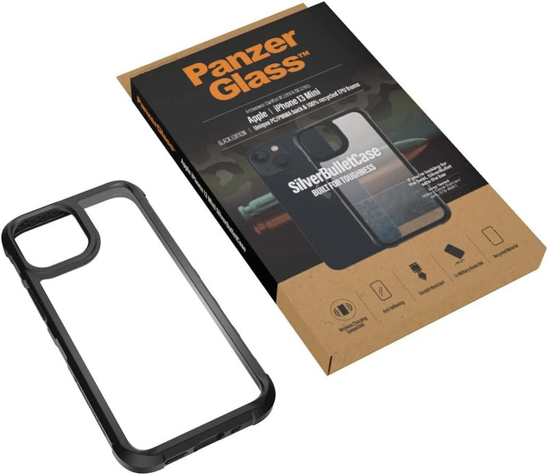 Panzer Silver Bullet Case for iphone 12 Mini 5.4" Clear/Black - 0318