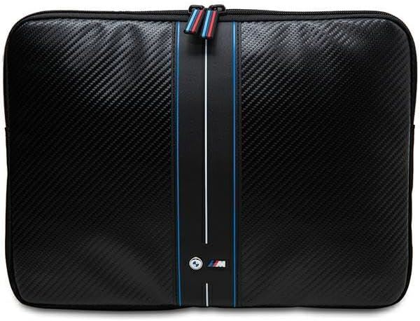 BMW Carbon and Blue Stripe Sleeve for 14" Laptop Black - BMCS14COMSCAKL