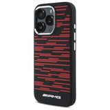 Mercedes Benz AMG Silicone Graphics Case with MagSafe for iPhone 16 Pro 6.3" Black & Red - AMHMP16L24SSRRK