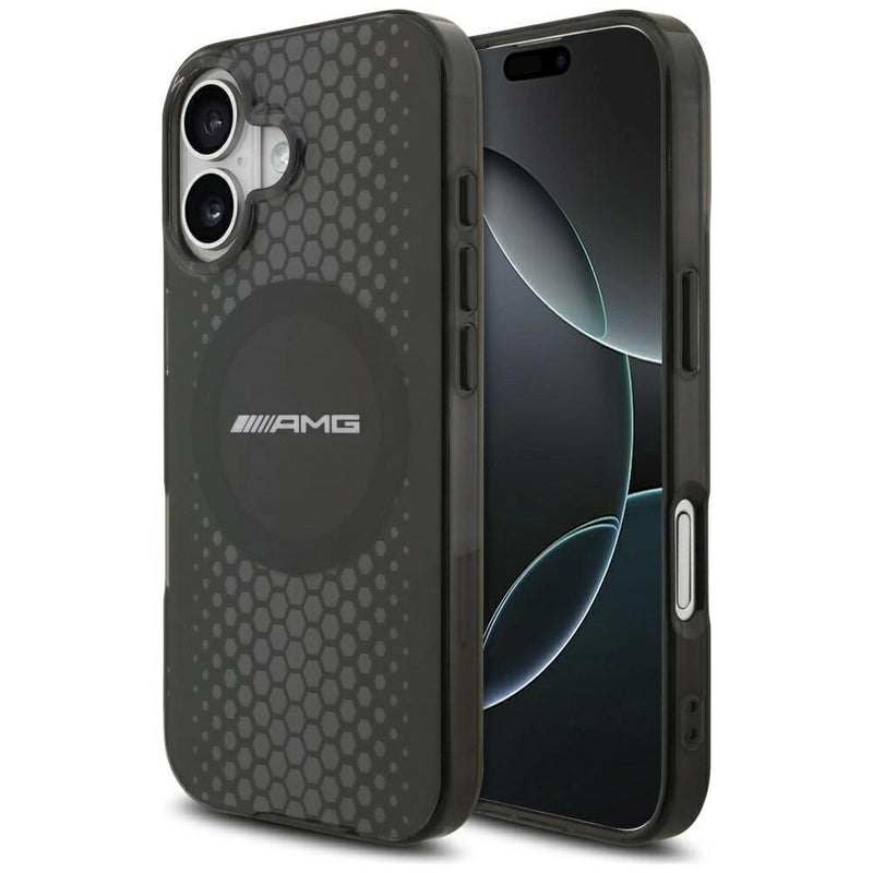 AMG Double Layer Transparent Graphics Case with MagSafe for iPhone 17 6.3" Black- AMHMP17S24HHGPK
