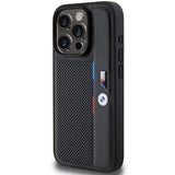 BMW Perforated Tricolor Line Case for iPhone 15 Pro Max 6.7" Black - BMHCP15X23PUPVK