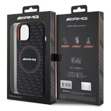 Mercedes AMG Carbon Pattern Liquid Silicone Case with MagSafe for iphone 15 6.1" Black - AMHMP15S23SMRK