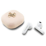 Guess 4G Metal Logo TWS Wireless Headphones Pink - GUTWSJ7HE4GP