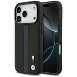 BMW M Perforated Stripe Logo Case with MagSafe for iPhone 17 Pro 6.3" Blue - BMHMP17L25PCPSKB