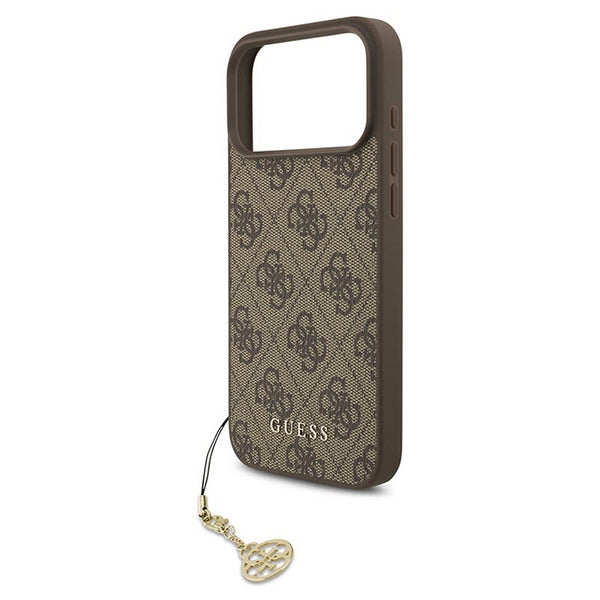 Guess 4G Charms Case for iPhone 17 Pro Max 6.9" Tone on Tone Brown - GUHMP17XGF4GCW