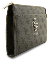 Guess PU Big 4G Logo Universal Phone Pouch with Strap Brown - GUWPO5P4GP4GLW