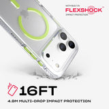 Tech21 Evo Crystal Case with MagSafe for iPhone 17/18 Pro Max 6.9" Clear Neo Green - T21-11705