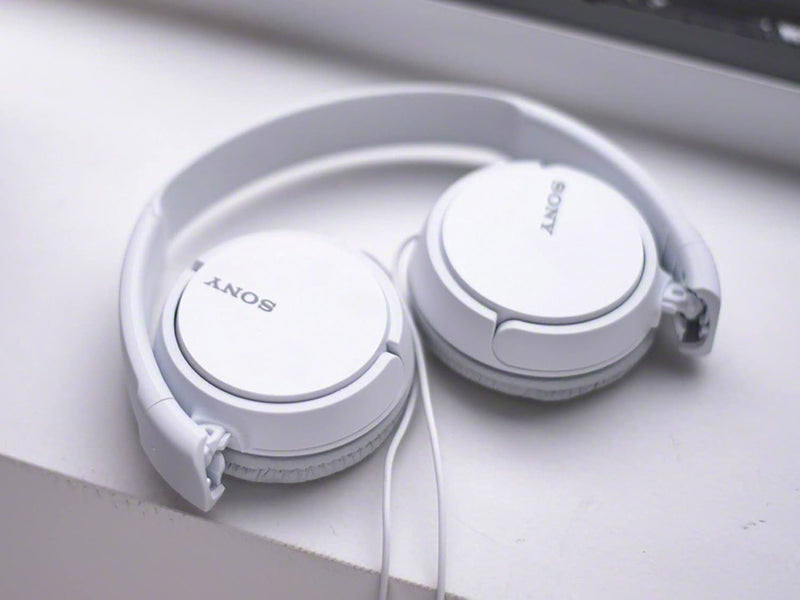 Sony MDR-ZX110 Over Ear Wired 3.5mm Headset White - MDR-ZX110/WZ