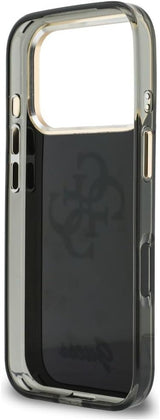 Guess IML 4G Script Metal Logo Case for iPhone 17/18 Pro 6.3" Black - GUHCP18L5HC4MLSK