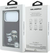 Karl Lagerfeld Smooth PU Leather Case with Sketch Print and MagSafe for iPhone 17/18 Pro 6.3" Burgundy - KLHMP18L6PWKCIDR