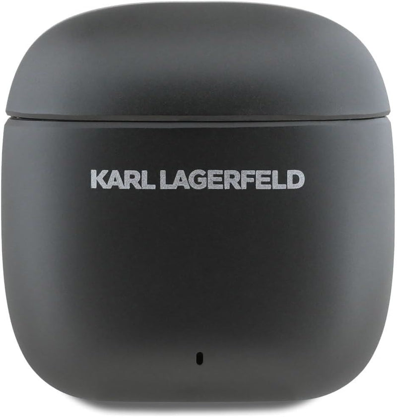 Karl Lagerfeld TWS Metal Printed Logo ANC/ENC Earphones Black - KLTWSM1ALELK