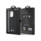 BMW Carbon Wrapped Metal Case with iPhone 16 Pro 6.3" Black - BMHCP16L23PUFWC