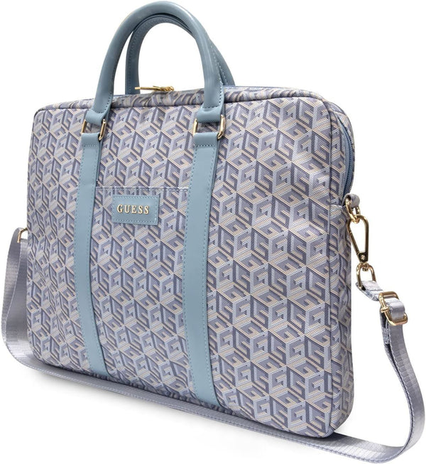 Guess Gcube Stripes Bag for 16" Laptop Blue - GUCB15HGCFSEB