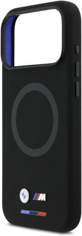 BMW M Series Silicone Logo Case with MagSafe for iPhone 17 Pro Max 6.9" Black - BMHMP17X25SITBOK