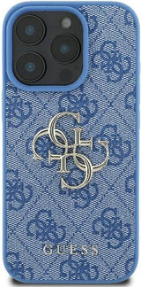 Guess 4G Big Logo Case for iPhone 16 Pro Max 6.9" Blue - GUHCP16X4GMGBL