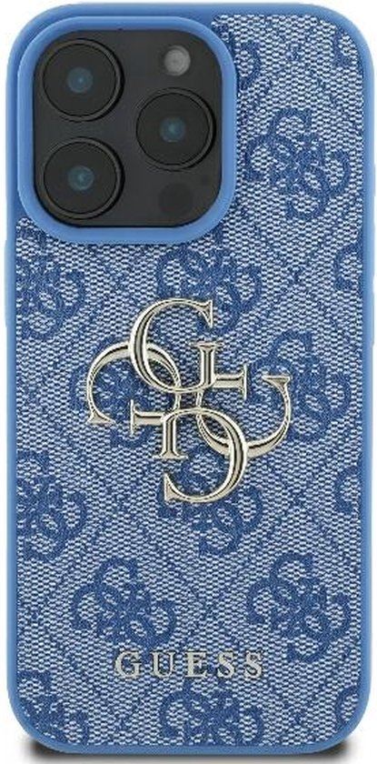 Guess 4G Big Logo Case for iPhone 16 Pro Max 6.9" Blue - GUHCP16X4GMGBL