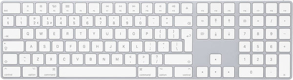 Apple Magic Keyboard with Numeric Keypad Swedish Silver A1843 - MQO52S/A