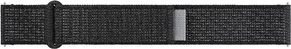 Samsung Galaxy Watch 4/5/6 One Click Fabric Band 20mm S/M Black - ET-SVR93SBEGEU
