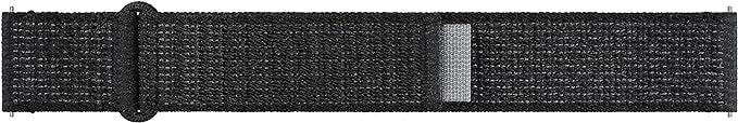 Samsung Galaxy Watch 4/5/6 One Click Fabric Band 20mm S/M Black - ET-SVR93SBEGEU