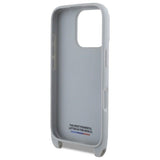 BMW M Series Carbon Stripe & Strap Case for iPhone 16 Pro Max 6.9" Grey - BMHCP16X23PSCCG