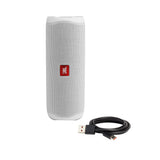 JBL Flip 5 Portable Waterproof Rugged Wireless Bluetooth Speaker White - JBLFLIP5WHTAM