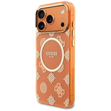 Guess IML Peony Dot Case with MagSafe for iPhone 17 Pro Max 6.9" Orange - GUHMP17X5HPOEDO