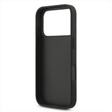 Guess PU Fixed Glitter Big 4G Metal Logo Case for iPhone 17 Pro 6.3" Black - GUHCP17LHG4SGK