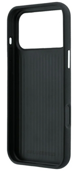 Karl Lagerfeld Saffiano Karl & Choupette Heads Pins Logo Case for iPhone 17/18 Pro Max 6.9" Black - KLHCP18XPSWFDHPK