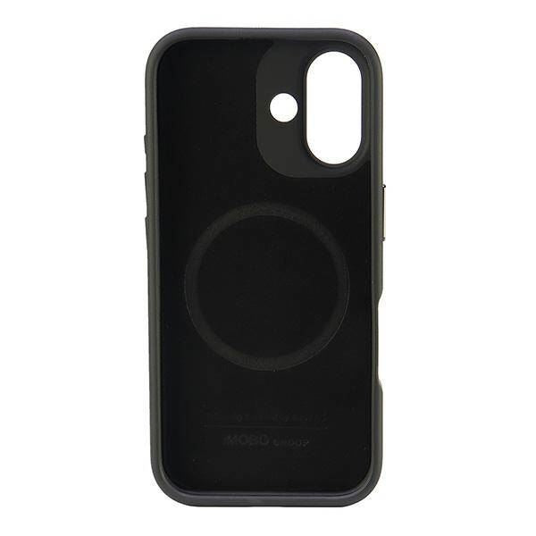 Audi Genuine Leather Hardcase with MagSafe for iPhone 16 6.1" Black / Red - AU-TPUPCMIP16-R8/D3-RD