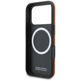 BMW M Series FW Metal Logo Case with MagSafe for iPhone 17 Pro Max 6.9" Orange - BMHMP17X25PFWSMO