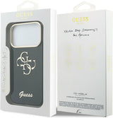 Guess IML 4G Script Metal Logo Case for iPhone 17/18 Pro Max 6.9" Black - GUHCP18X5HC4MLSK
