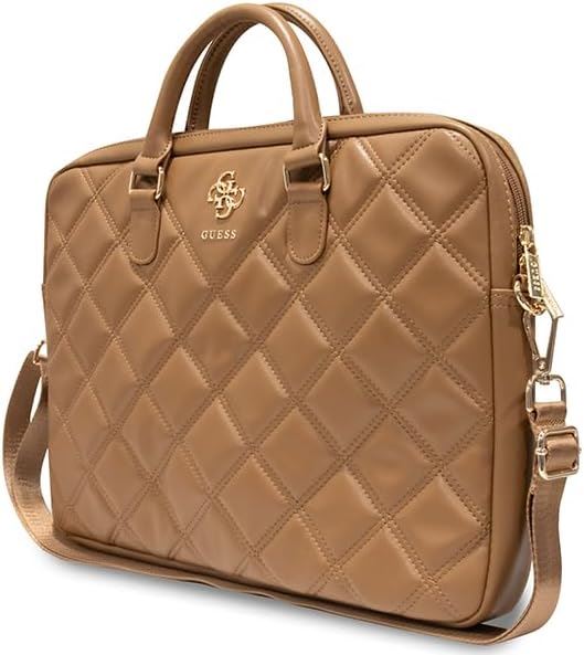 Guess Quilted 4G Bag for 16" Laptop Brown - GUCB15ZPSQSSGW