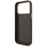 Guess 4G Triangle Logo Case with MagSafe for iPhone 17 Pro 6.3" Brown Gold - GUHMP17LP4GTDGMW