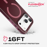 Tech21 Evo Crystal Stain Finish Case with MagSafe for iPhone 17/18 Pro 6.3" Cherry - T21-11653