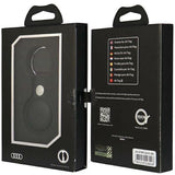 Audi Synthetic Leather AirTag Case Black - AU-ATKR-Q3/D1-BK