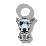 Nimmy Cool & Cute 2.0 Blue Terrier Dog Embroidery Magnetic Stand with MagSafe Grey - N-KM-BSZJ-019