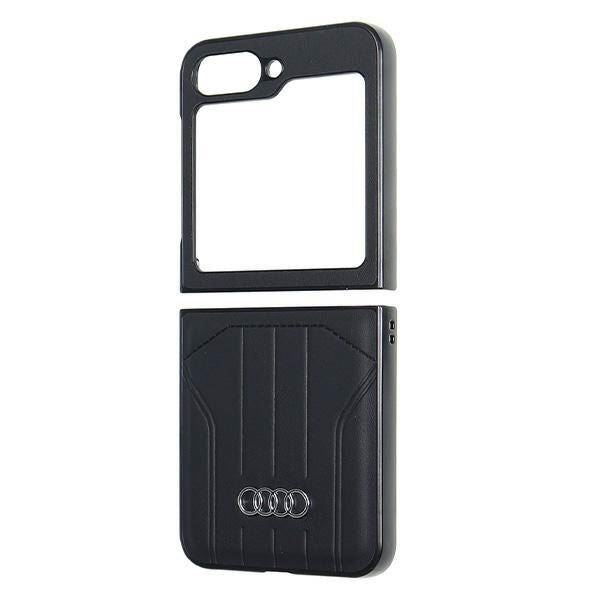 Audi Synthetic Leather Hardcase for Samsung Galaxy Z Flip 6 Black - AU-TPUPCFlip6-Q5/D1-BK