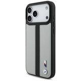 BMW M Perforated Stripe Logo Case with MagSafe for iPhone 17 Pro Max 6.9" Grey - BMHMP17X25PCPSGK