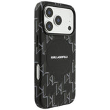 Karl Lagerfeld Monogram Logo Case with MagSafe for iPhone 17 Pro Max 6.9" Black - KLHMP17X5PGKLMCK