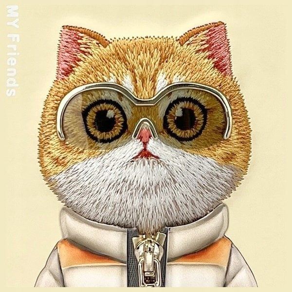 Nimmy Cool & Cute 2.0 Cat Case for iPhone 16 Pro Max 6.9" Khaki - N-KM-iP16-Pro-Max-05